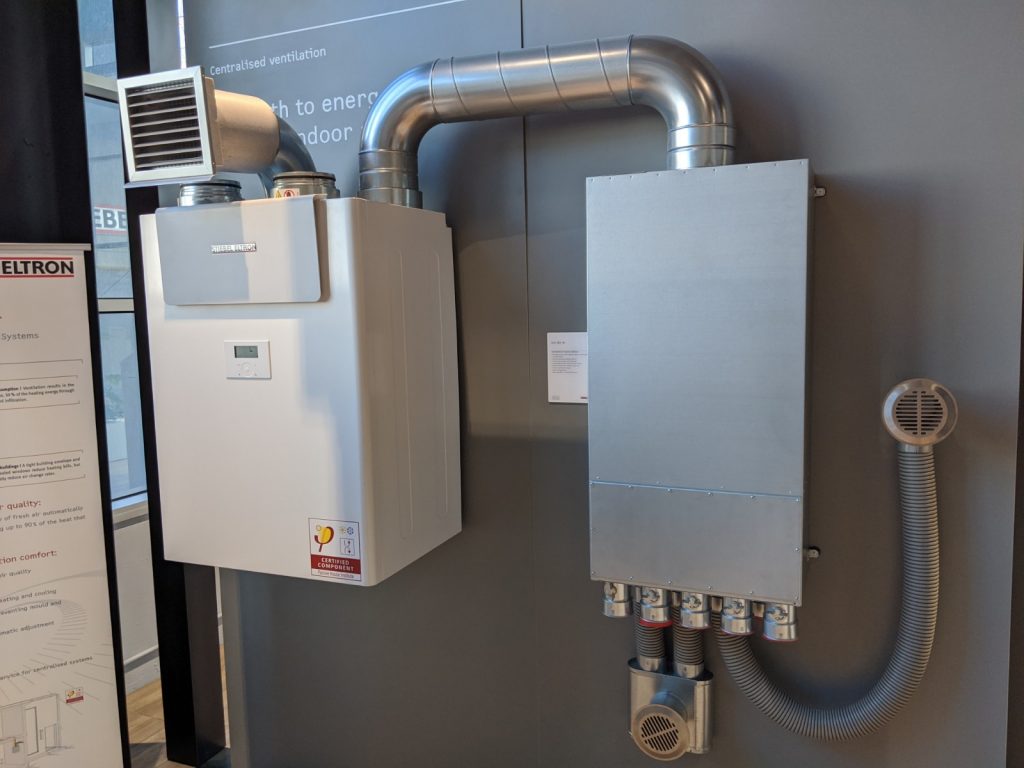 Hydrosol image of Stiebel Eltron centralised heat recovery ventilation (HRV) system.