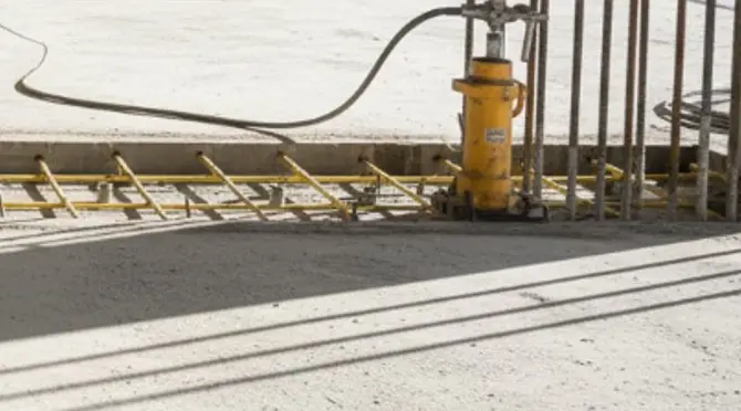 Image of a post tensioned structural slab